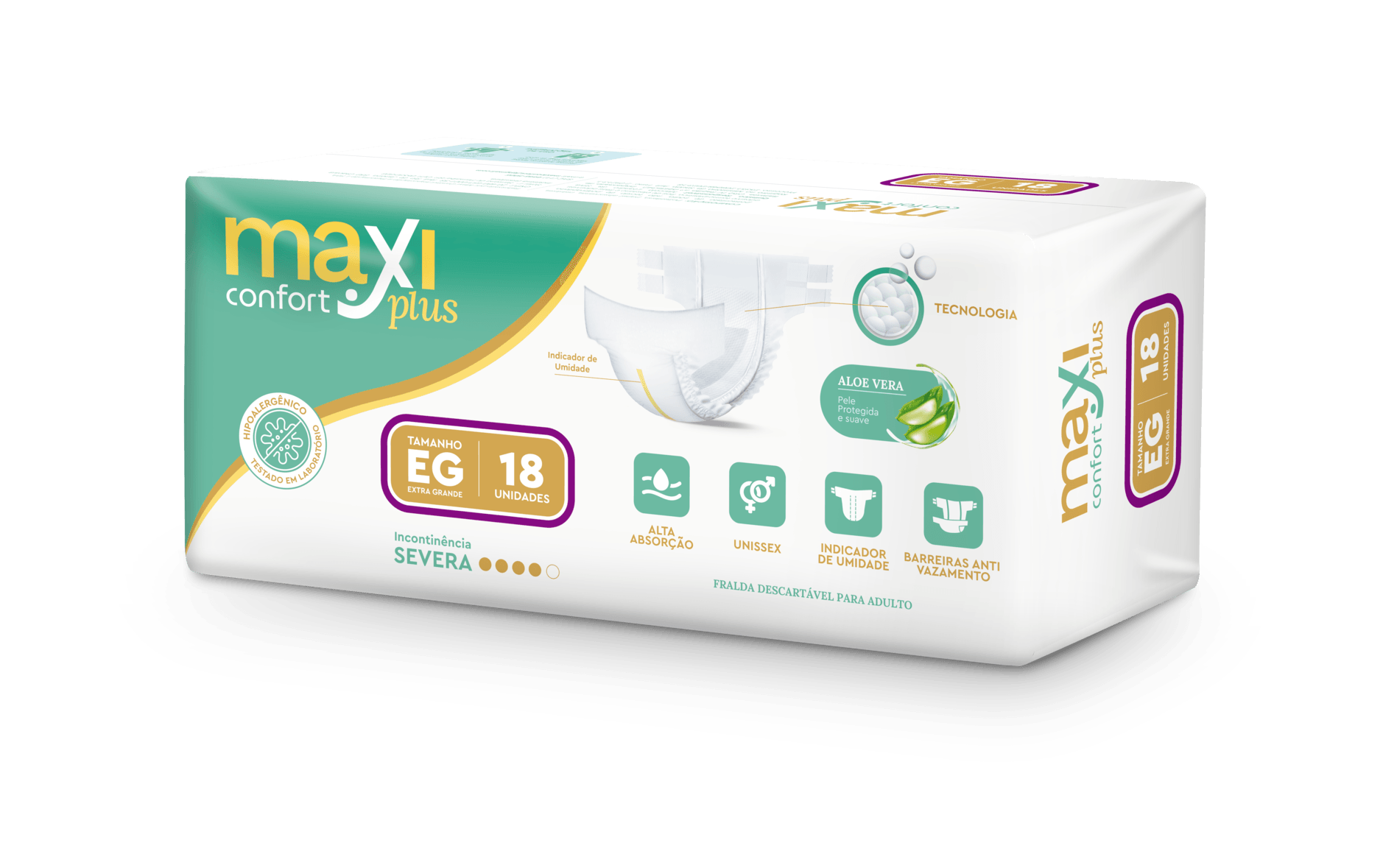 FRALDA MAXI CONFORT PLUS COM 20UN XG