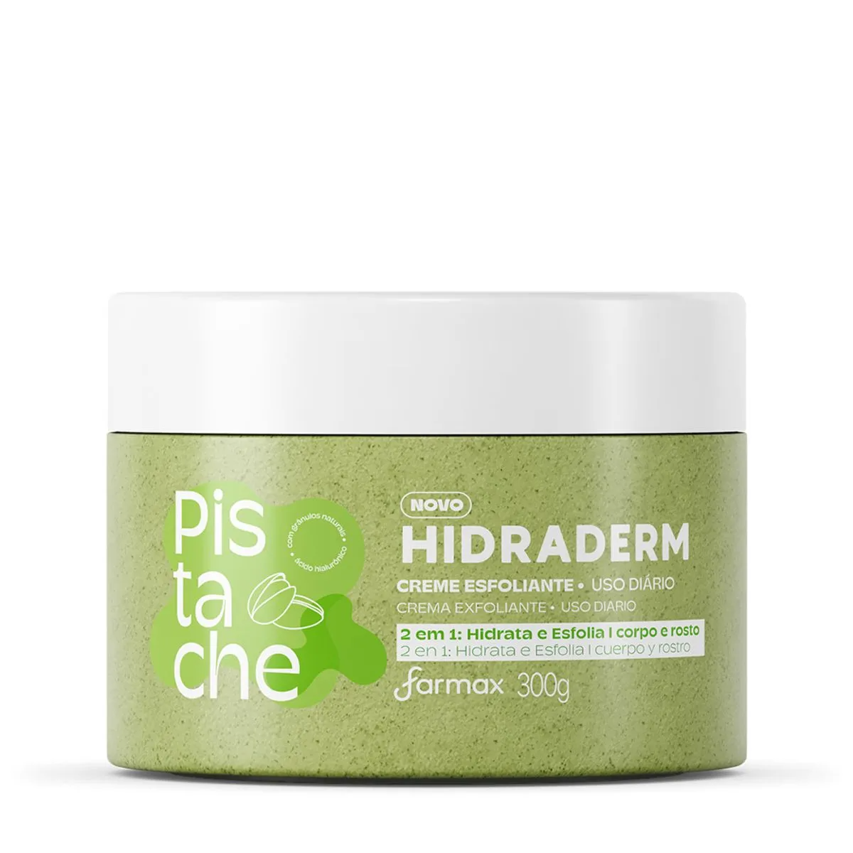 CREME ESFOLIANTE HIDRADERM 300G PISTACHE
