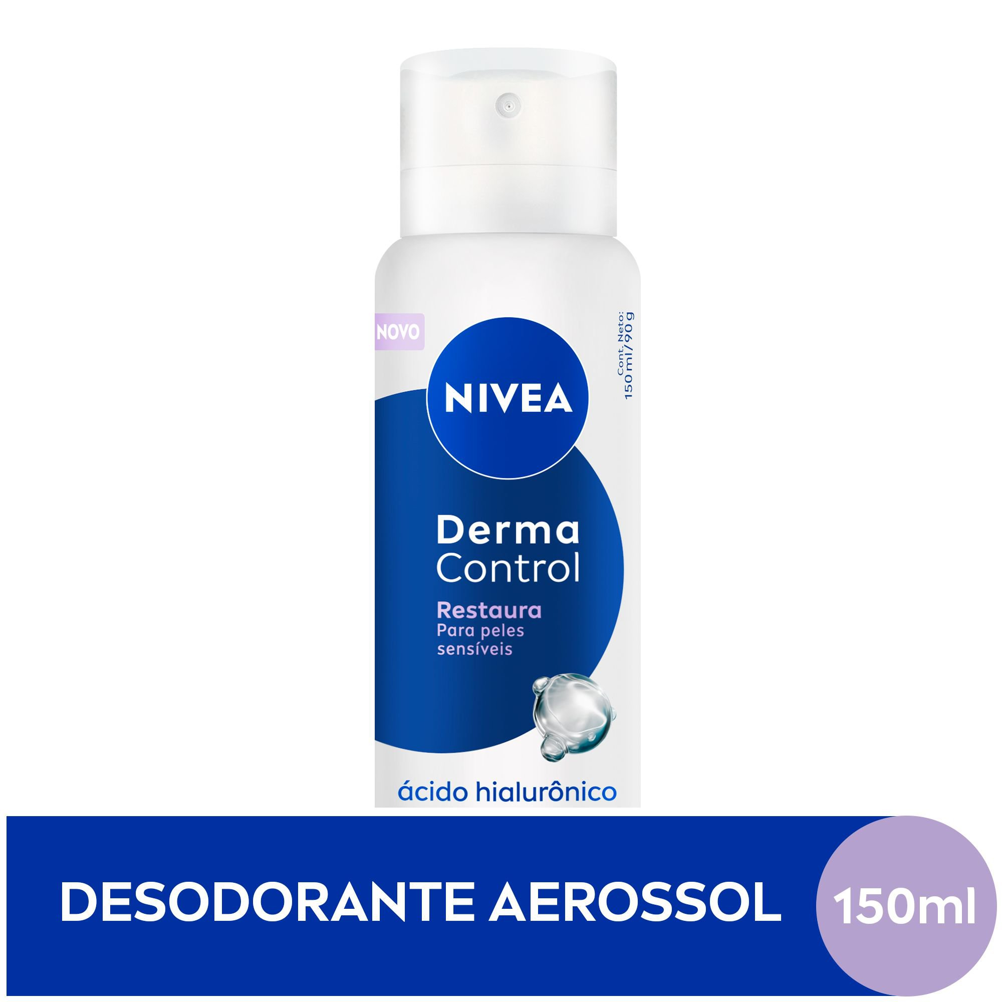 DESODORANTE AEROSSOL NIVEA DERMA CONTROL 72H 150ML RESTAURA