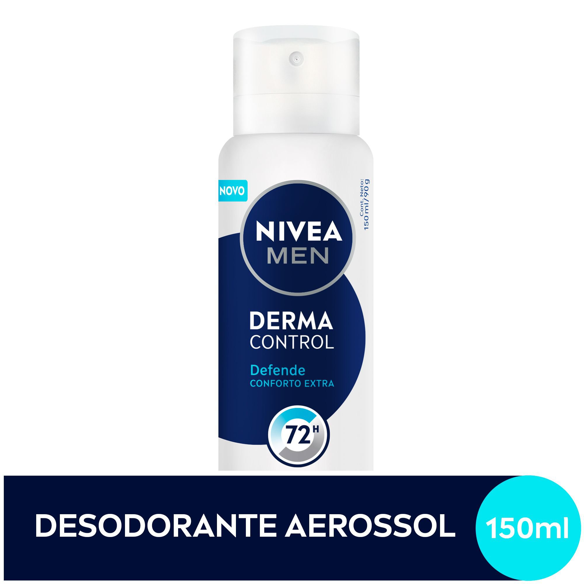 DESODORANTE AEROSSOL NIVEA DERMA CONTROL 72H 150ML MEN DEFENDE