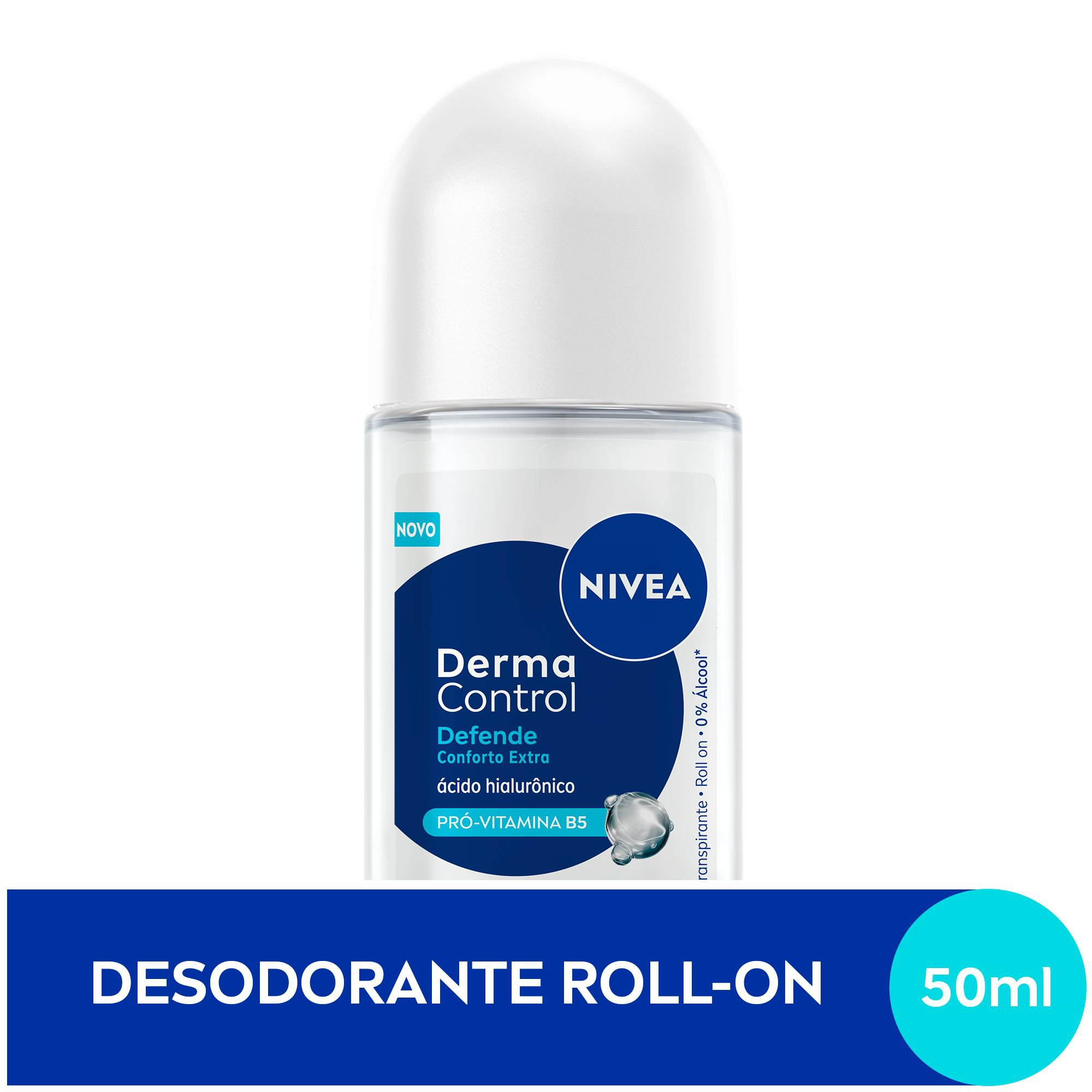 DESODORANTE ROLLON NIVEA DERMA CONTROL 72H 50ML DEFENDE