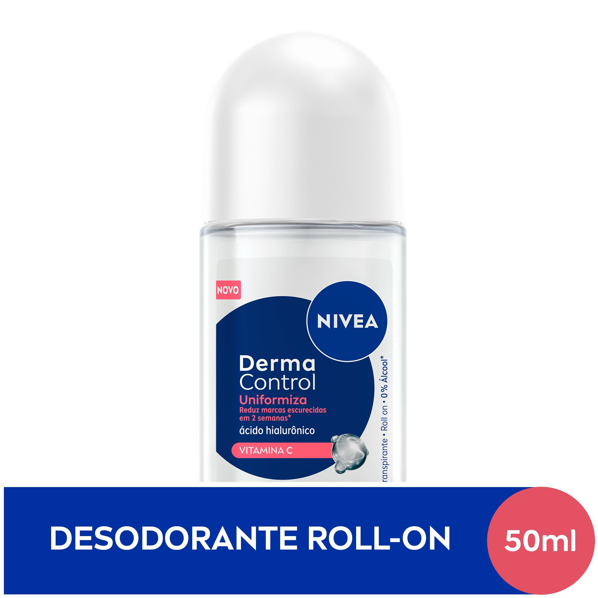 DESODORANTE ROLLON NIVEA DERMA CONTROL 72H 50ML UNIFORMIZA