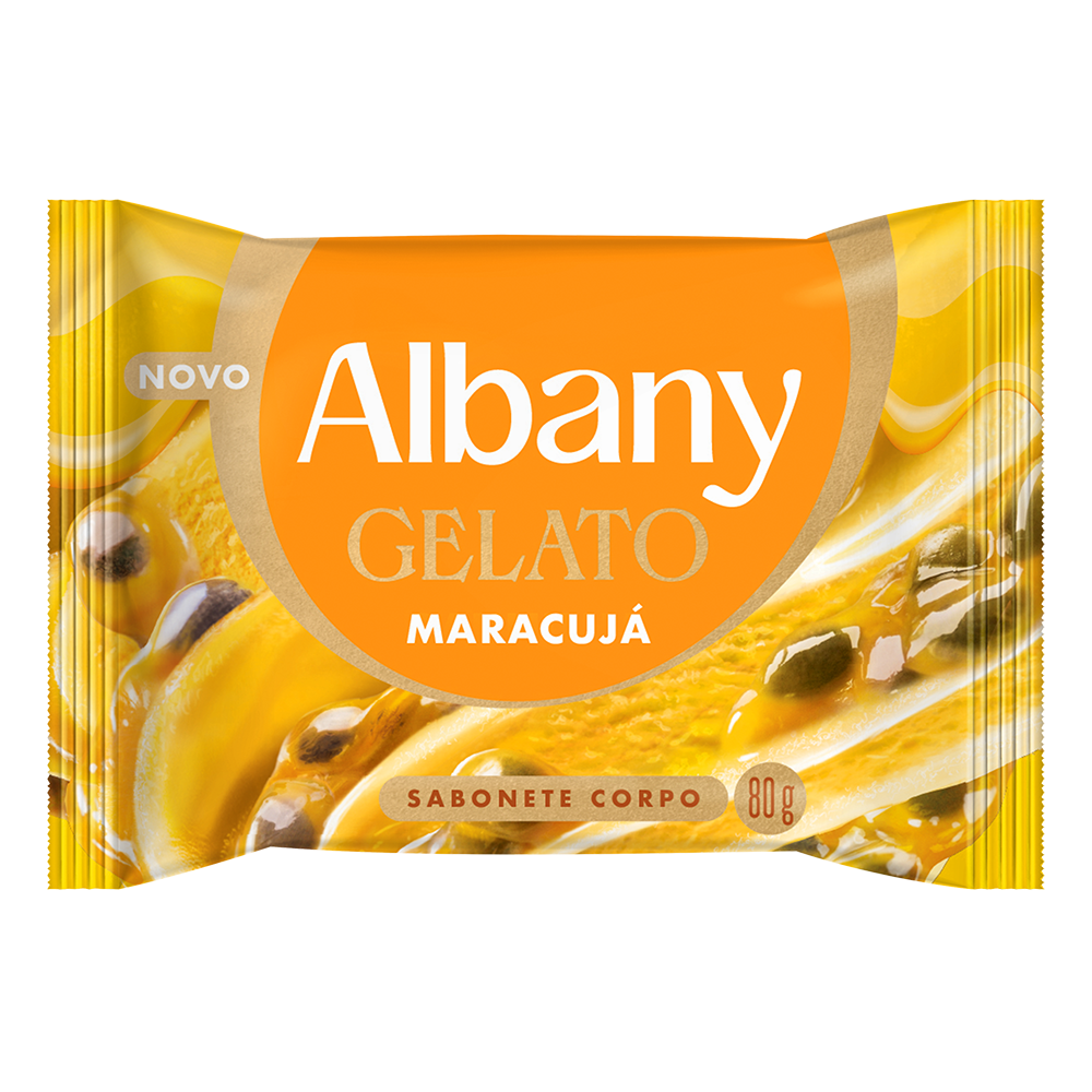SABONETE ALBANY GELATO 80G MARACUJA