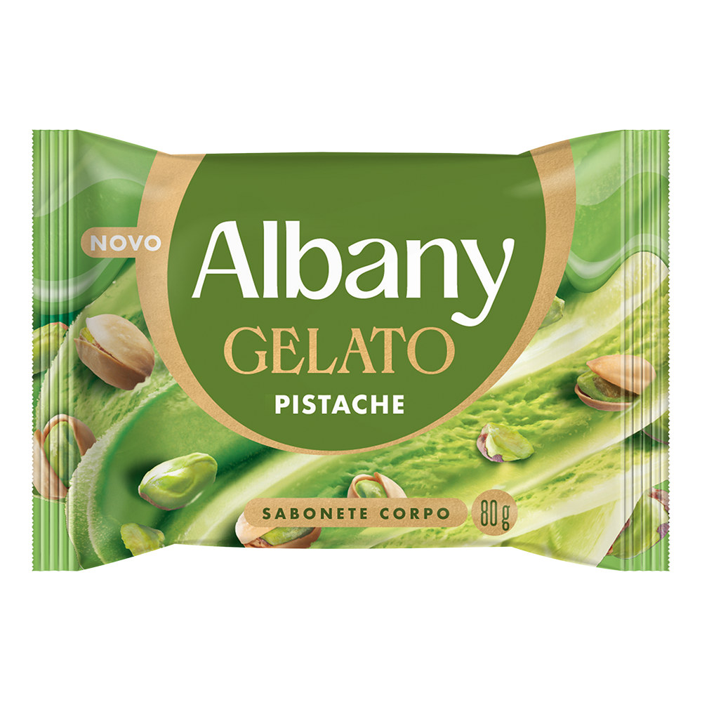 SABONETE ALBANY GELATO 80G PISTACHE