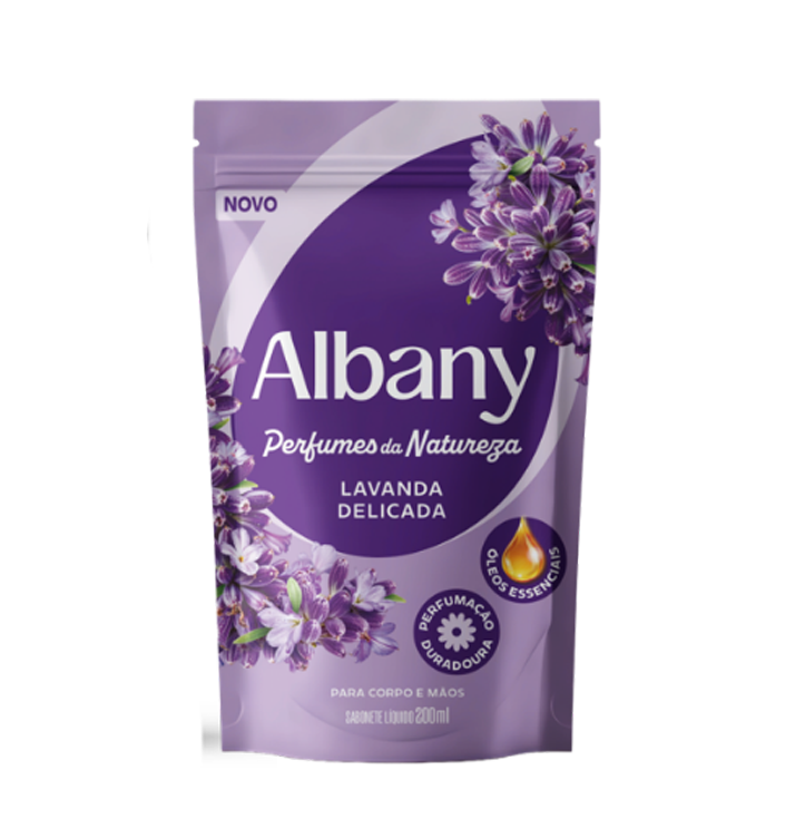 SABONETE LIQUIDO ALBANY REFIL 200ML LAVANDA
