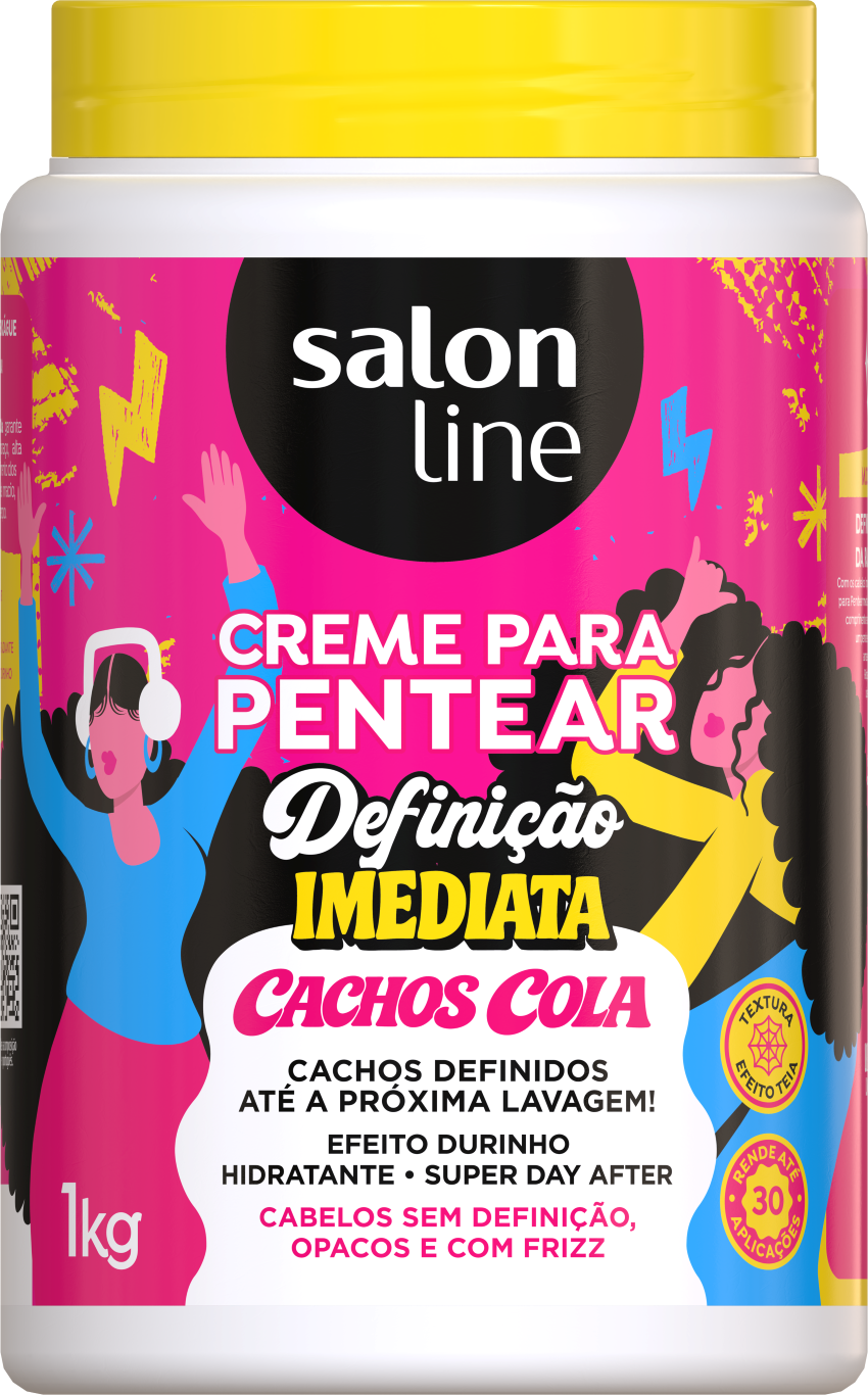 CREME DE PENTEAR SALON LINE 1KG DEFINICAO IMEDIATA CACHOS COLA