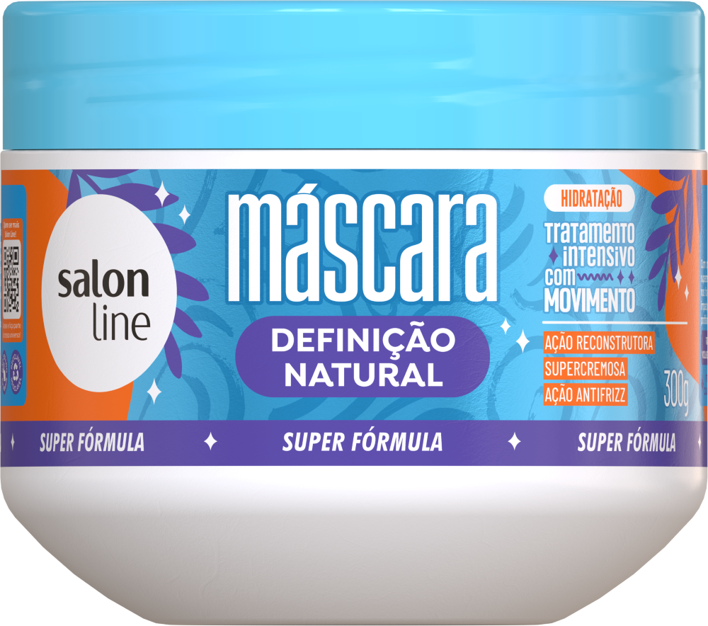MASCARA SALON LINE 300G DEFINICAO NATURAL