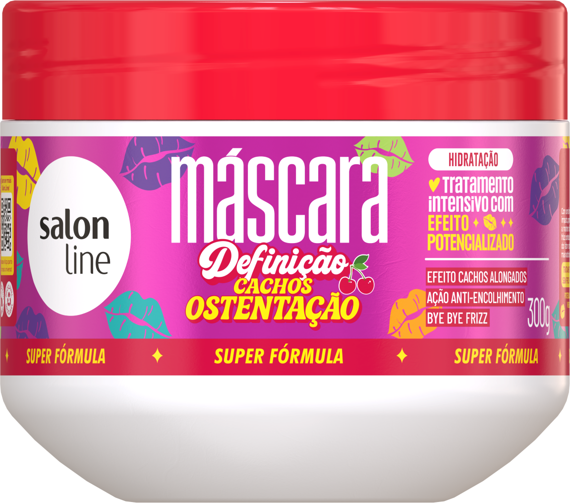 MASCARA SALON LINE 300G DEFINICAO CACHOS OSTENTACAO