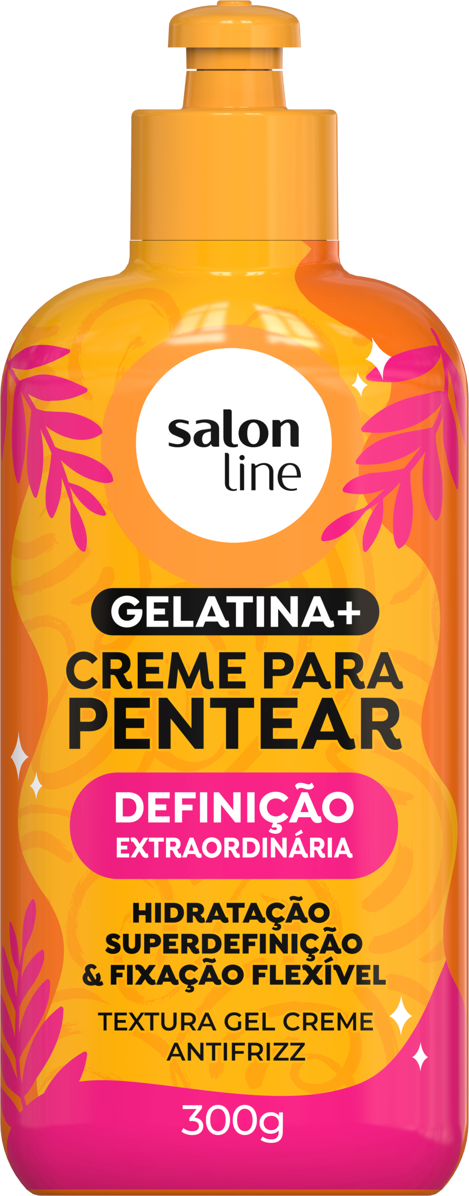 CREME DE PENTEAR SALON LINE 300ML GELATINA + DEFINICAO EXTRAORDINARIA