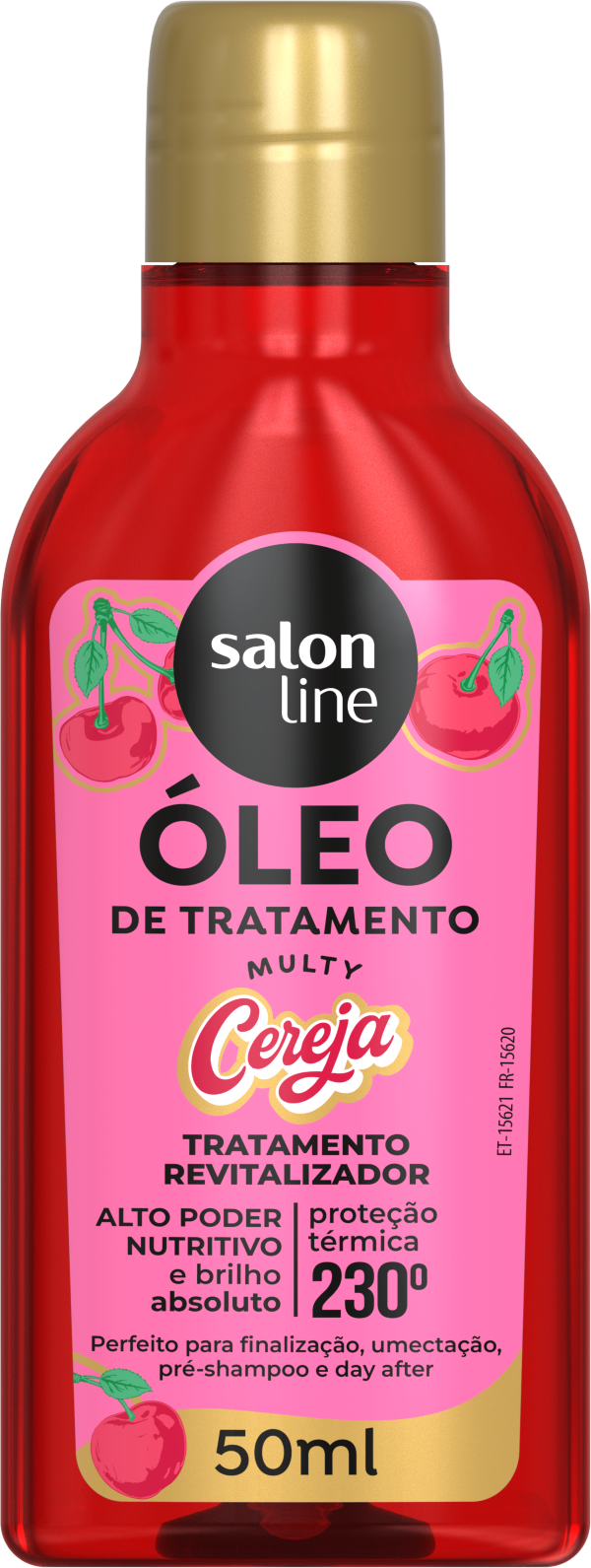 OLEO DE TRATAMENTO SALON LINE CACHOS DOS SONHOS 50ML CEREJA