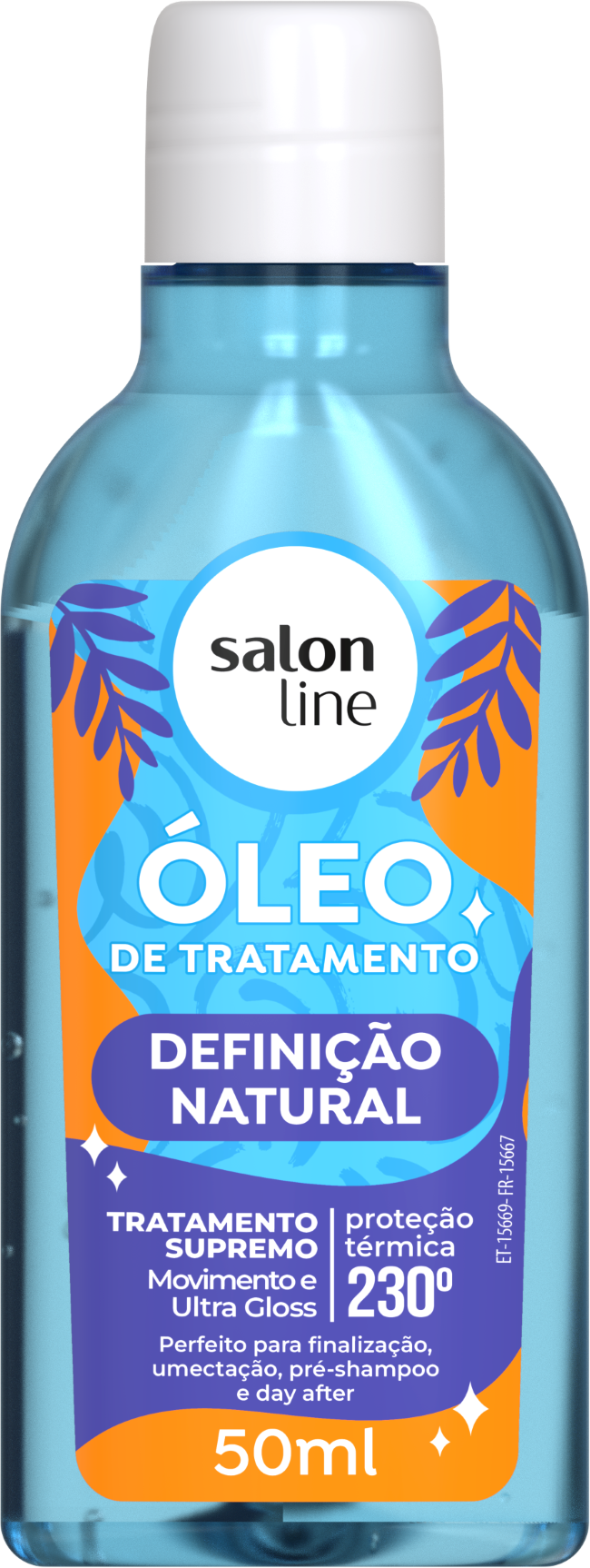 OLEO TRATAMENTO SALON LINE 50ML DEFINICAO NATURAL