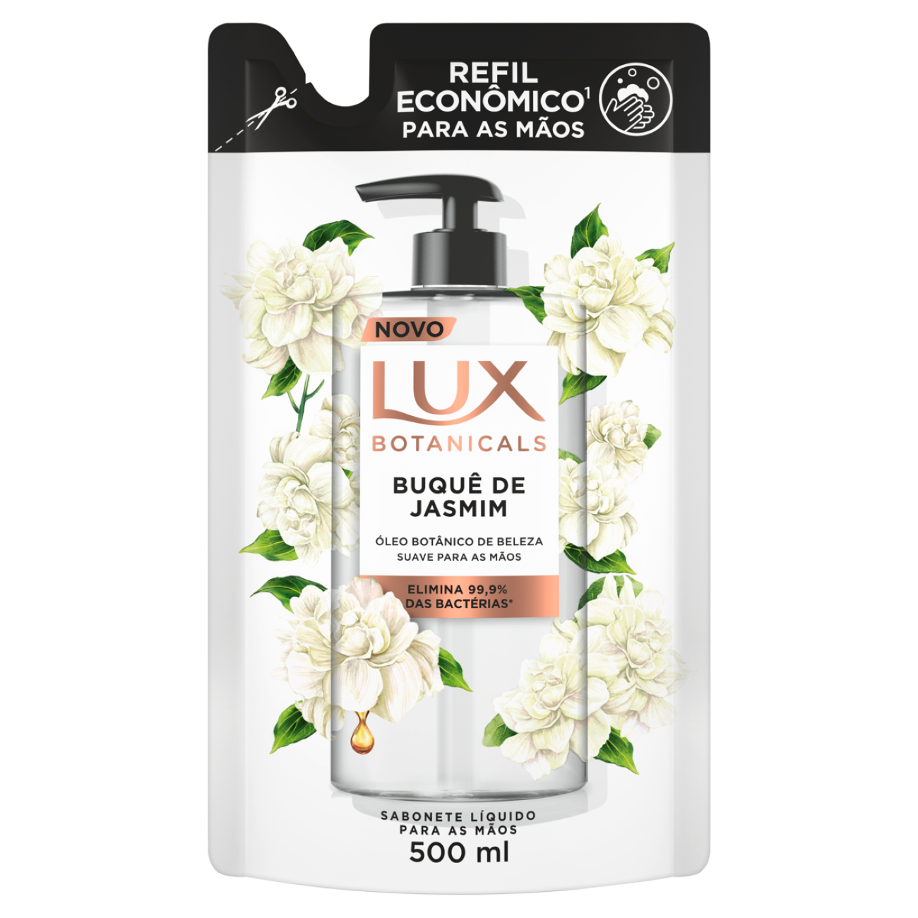 SABONETE LIQUIDO LUX PARA MAOS REFIL 500ML BUQUE DE JASMIM