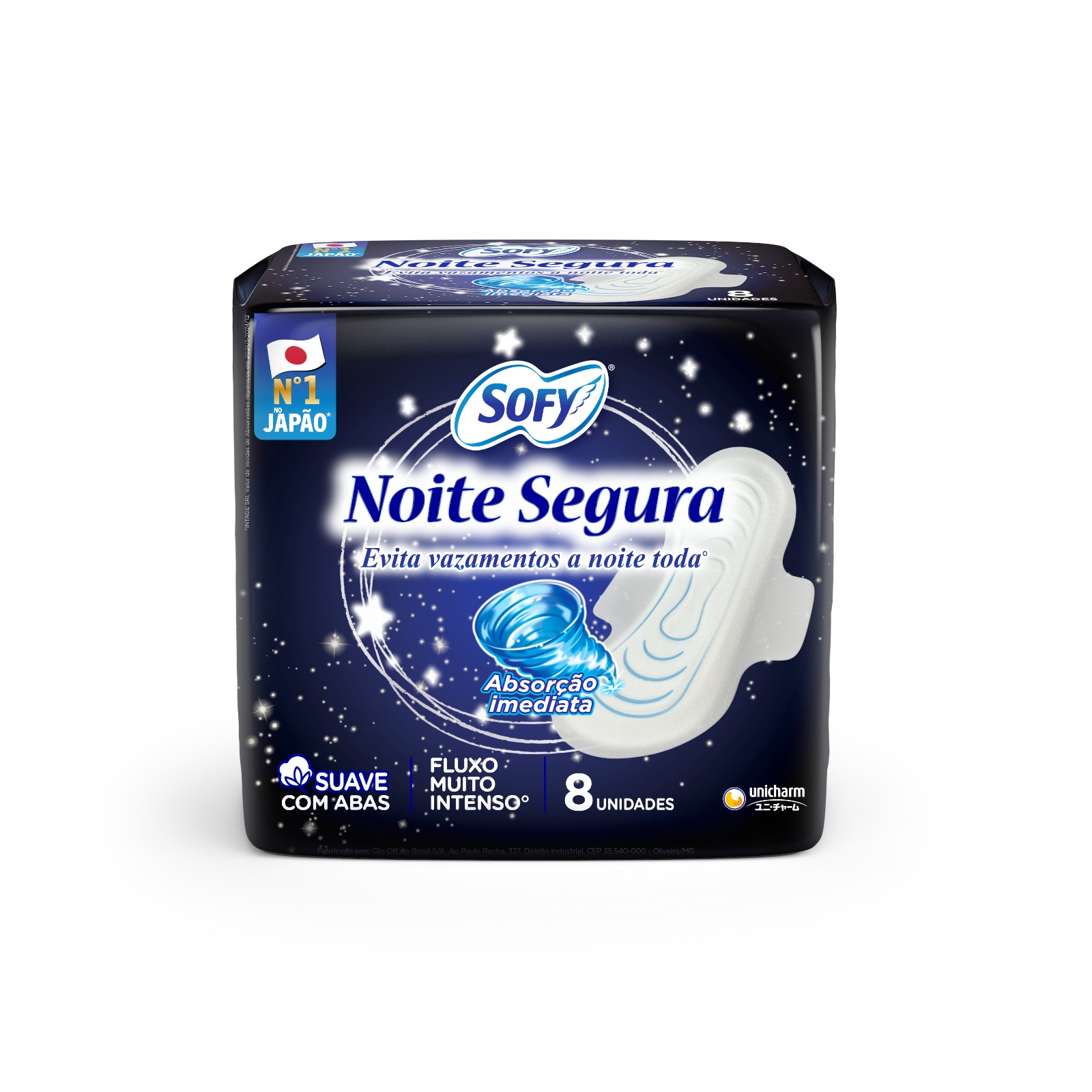 ABSORVENTE SOFY COM ABAS COM 8UN NOITE SEGURA