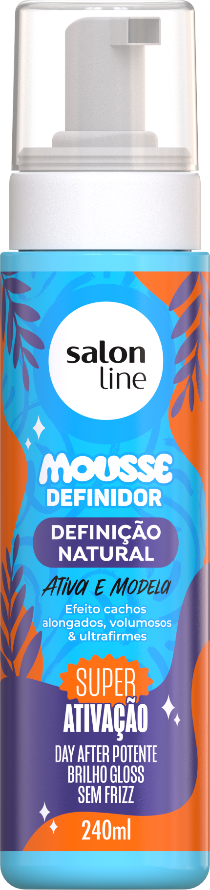 MOUSSE SALON LINE 240ML DEFINICAO NATURAL