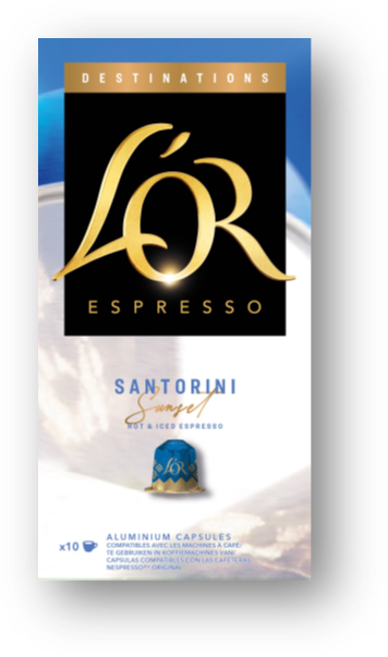 CAFE EM CAPSULA LOR DESTINATIONS COM 10UN SANTORINI SUNSET