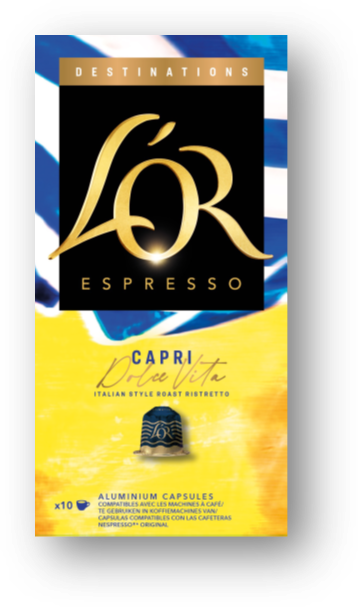 CAFE EM CAPSULA LOR DESTINATIONS COM 10UN CAPRI DOLCE VITA