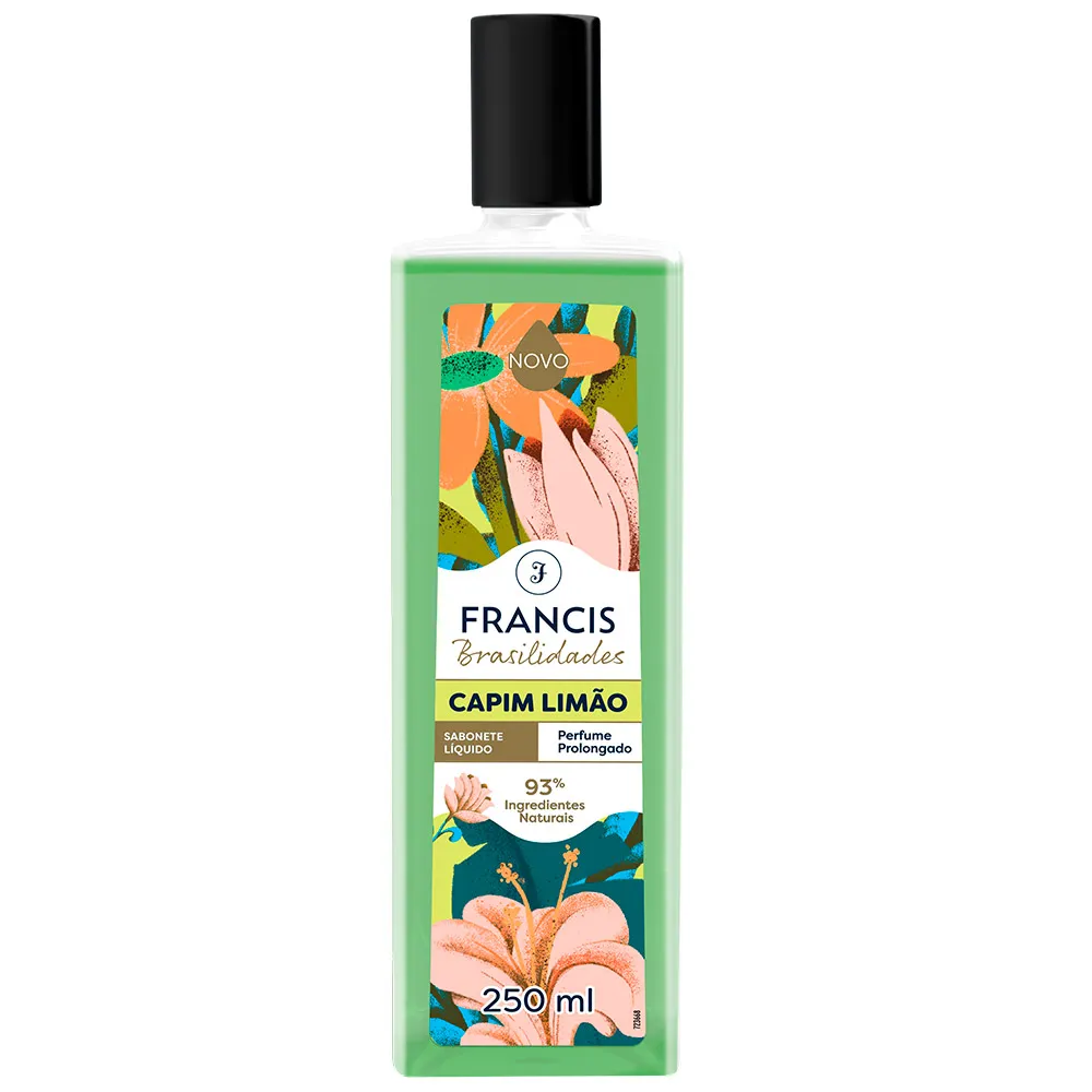 SABONETE LIQUIDO FRANCIS BRASILIDADES 250ML CAPIM LIMAO