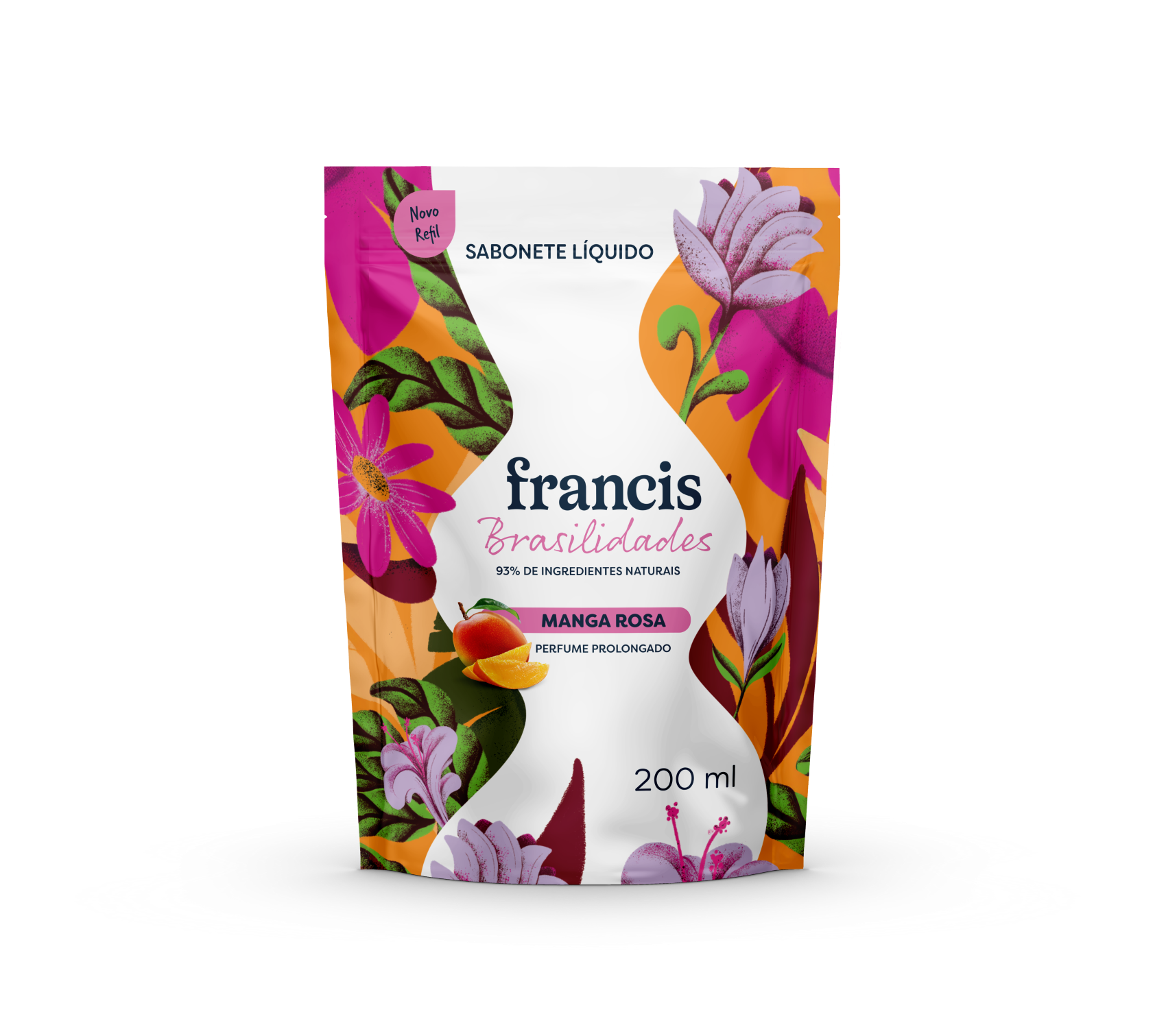 SABONETE LIQUIDO REFIL FRANCIS BRASILIDADES 200ML MANGA ROSA