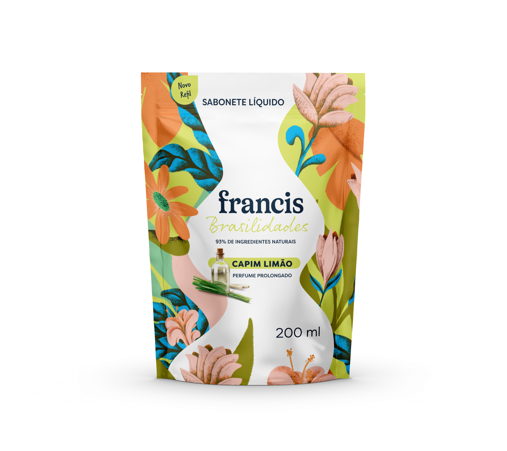 SABONETE LIQUIDO REFIL FRANCIS BRASILIDADES 200ML CAPIM LIMAO