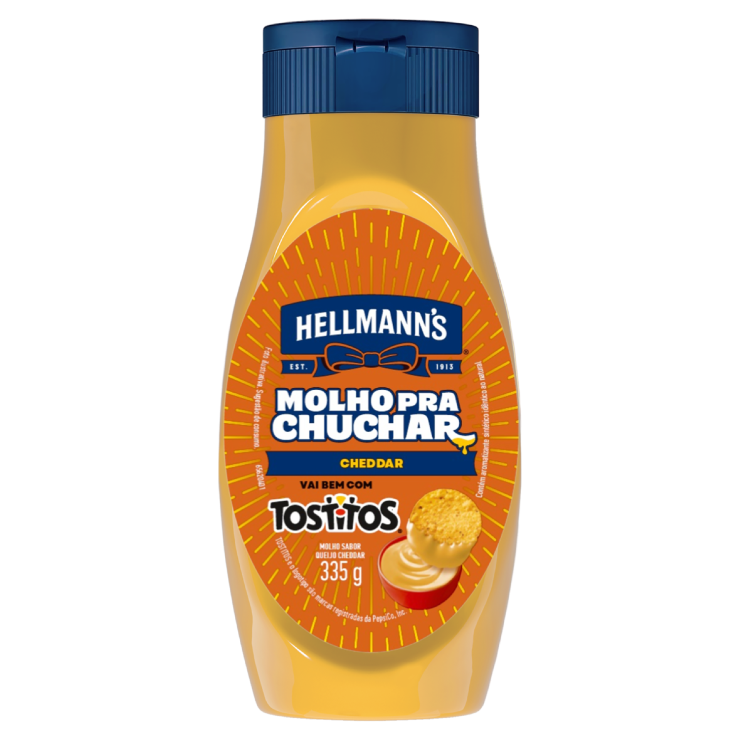 MOLHO PARA CHUCHAR HELLMANNS SQUEEZE 335G CHEDDAR
