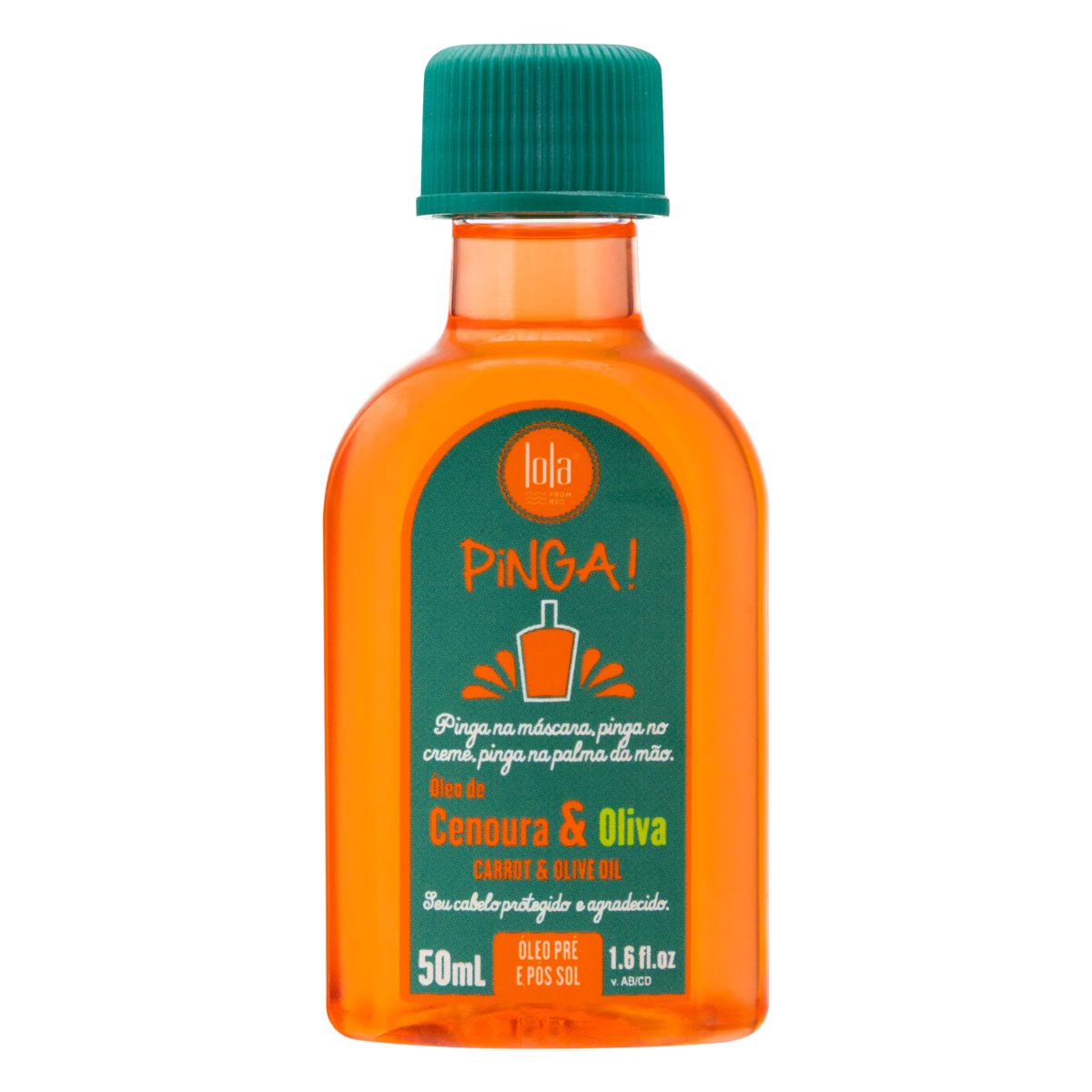 OLEO CAPILAR LOLA PINGA 50ML CENOURA E OLIVA