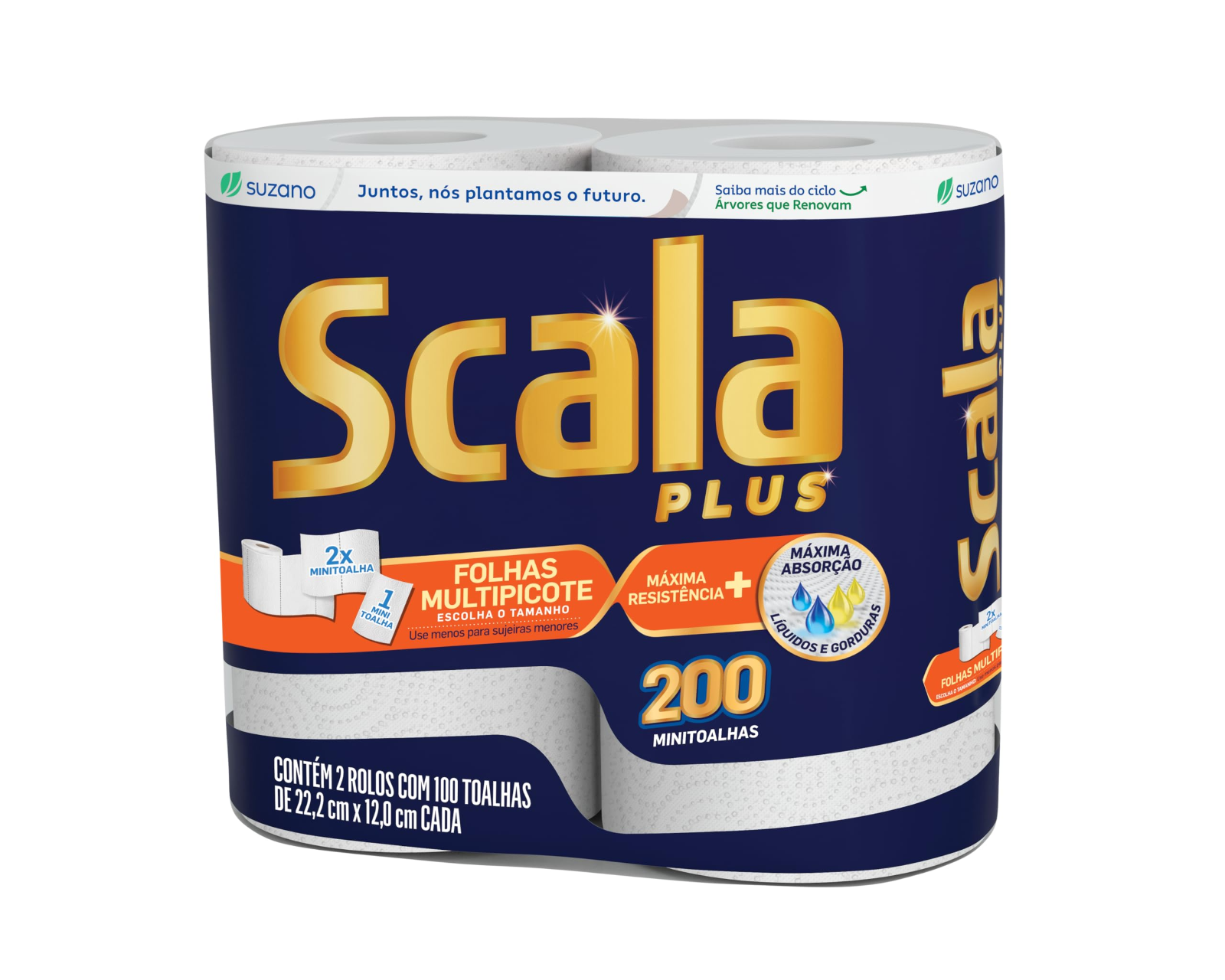 PAPEL TOALHA SCALA FOLHA DUPLA COM 2UN MULTIPICOTE