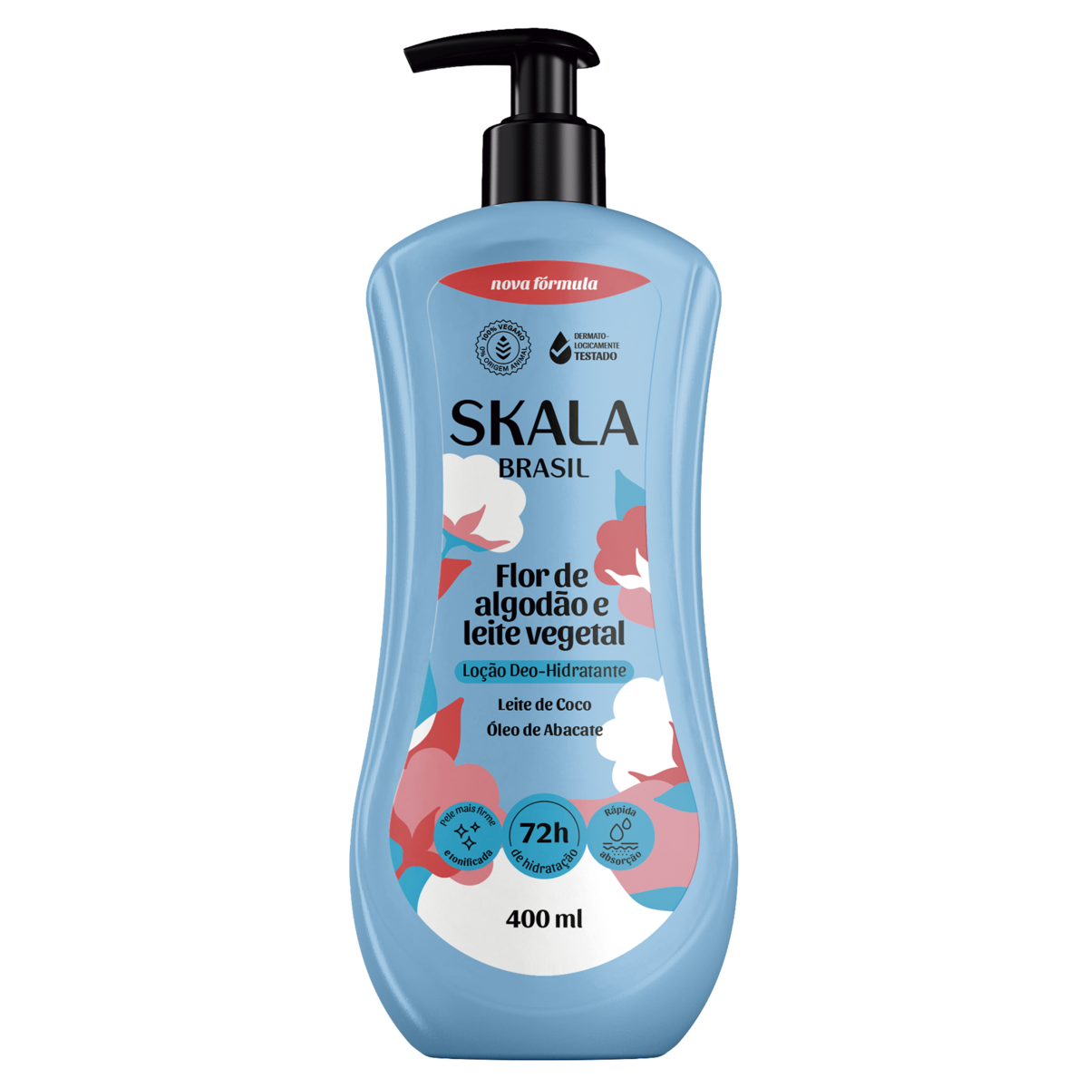 LOCAO DEO HIDRATANTE SKALA 400ML FLOR DE ALGODAO