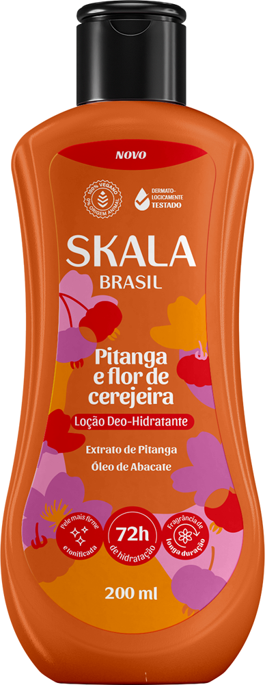 LOCAO DEO HIDRATANTE SKALA 200ML PITANGA E FLOR DE CEREJEIRA