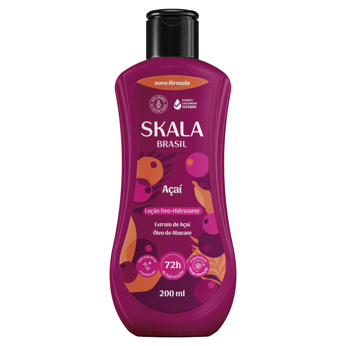 LOCAO DEO HIDRATANTE SKALA 200ML ACAI