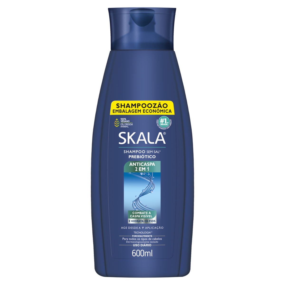 SHAMPOO SKALA 600ML ANTICASPA 2 EM 1