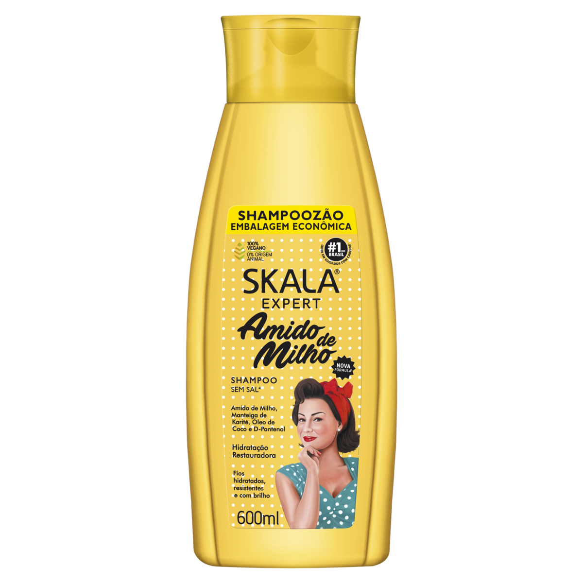 SHAMPOO SKALA 600ML AMIDO DE MILHO