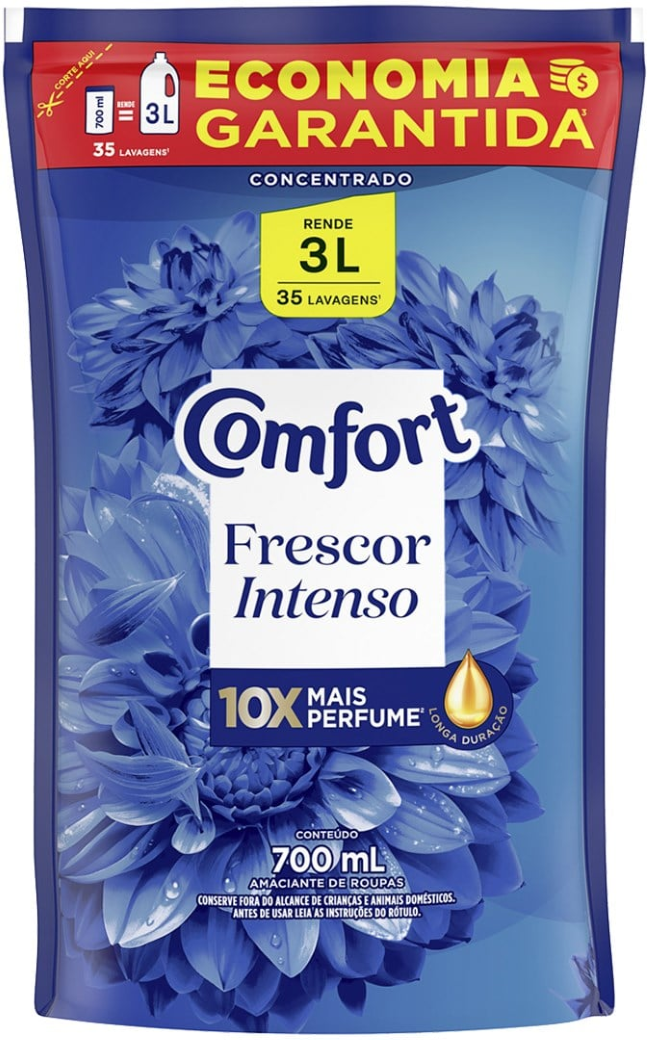 AMACIANTE COMFORT CONCENTRADO SACHE 700ML FRESCOR INTENSO