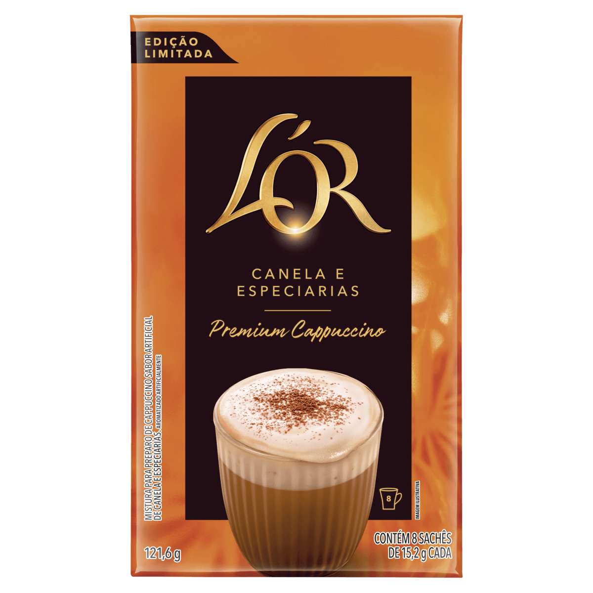CAPPUCCINO LOR PREMIUM COM 8UN CANELA E ESPECIARIAS