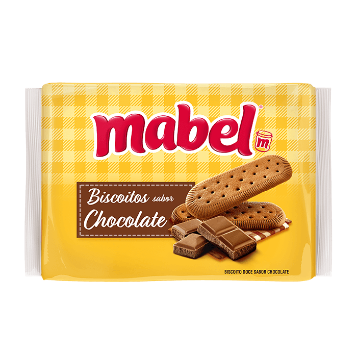 BISCOITO MABEL LAMINADO DOCE 300G CHOCOLATE
