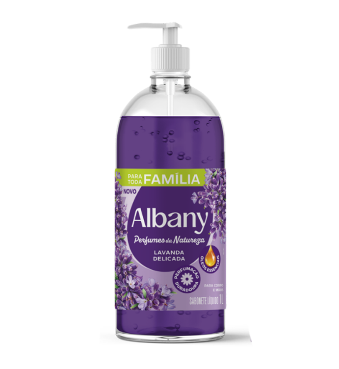 SABONETE LIQUIDO ALBANY PERFUME DA NATUREZA 1L LAVANDA