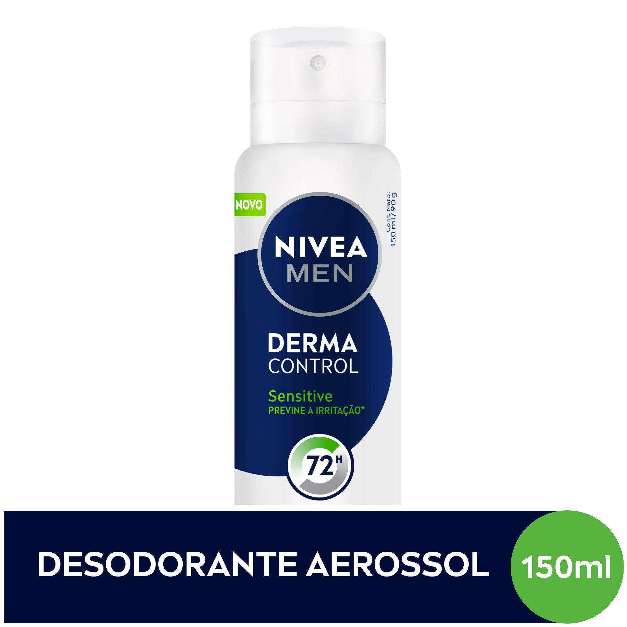 DESODORANTE AEROSSOL NIVEA DERMA CONTROL 72H 150ML MEN SENSITIVE
