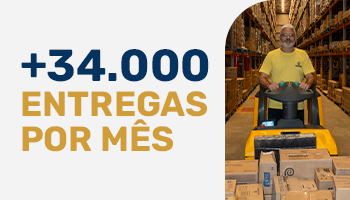 Institucional - + 34.000 entregas por mês