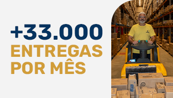 Institucional - + 33.000 entregas por mês