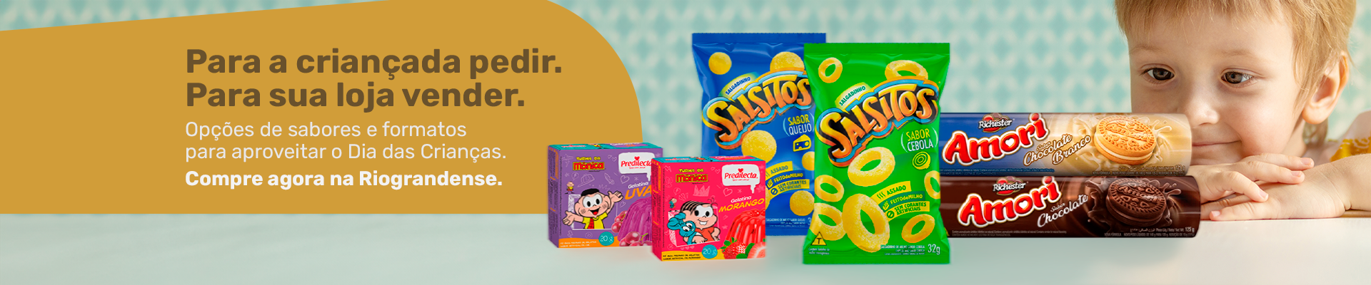 Banner Home Produtos para o Mês das Crianças (Topo do site)